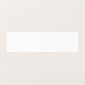 Floral Orange Rose Wedding White Event Planner Visitekaartje (Binnenkant ongevouwen)