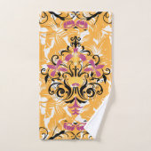 Floral Oranje design, Hollow Life Bad Handdoek (Handdoek)