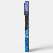 Floral Oranje Geel Blauw Abstracte Kunst Case-Mate iPhone Case (Achterkant / Links)