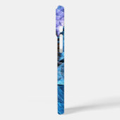 Floral Oranje Geel Blauw Abstracte Kunst Case-Mate iPhone Case (Achterkant / Links)