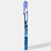 Floral Oranje Geel Blauw Abstracte Kunst Case-Mate iPhone Case (Achterkant / Links)