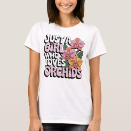 Floral Orchid Lover Design voor Vrouwen T-shirt