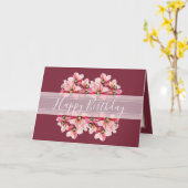 Floral orchideeën Bloem Bouquet Roze Birthday Kaart (Gele Bloem)