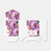 Floral Orchids Wedding Bedankdoosjes (Uitgevouwen)