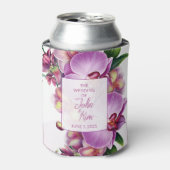 Floral Orchids Wedding Blikjeskoeler (Blikje Voorkant)