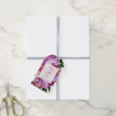 Floral Orchids Wedding Cadeaulabel (Met Touw)