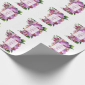 Floral Orchids Wedding Cadeaupapier (Hoek)