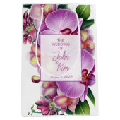 Floral Orchids Wedding Medium Cadeauzakje (Voorkant)