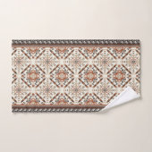 Floral Oriental Ethnic Patroon Bad Handdoek (Handdoek)