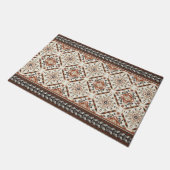 Floral Oriental Ethnic Patroon Deurmat (Schuin)