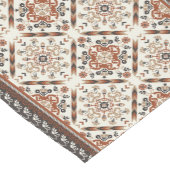 Floral Oriental Ethnic Patroon Korte Tafelloper (Hoek)