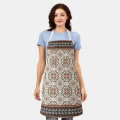 Floral Oriental Ethnic Patroon Schort (Gedragen)