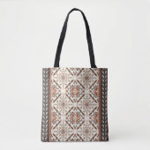 Floral Oriental Ethnic Patroon Tote Bag (Voorkant)