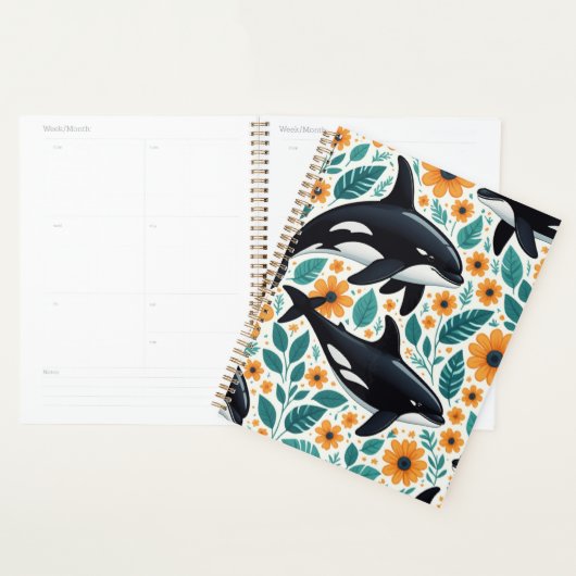 Floral orka Spiral Foto Notitieboek (Display)