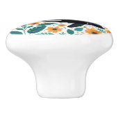 Floral orka Spiral Foto Notitieboek Keramische Knop (Zijkant)