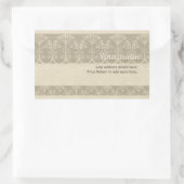  Floral Ornament CC0665 Adres Sticker (Tas)