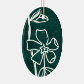 Floral Ornament "Green Vinca" (Rechts)
