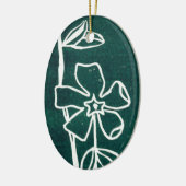 Floral Ornament "Green Vinca" (Links)
