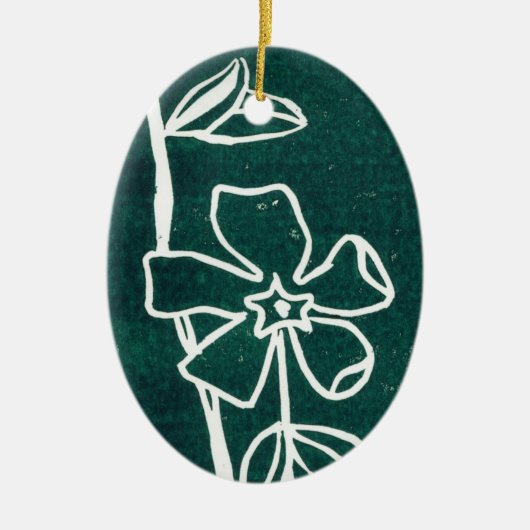 Floral Ornament "Green Vinca" (Voorkant)