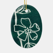 Floral Ornament "Green Vinca" (Achterkant)
