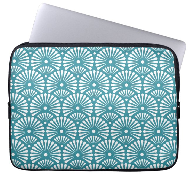 Floral Ornament-laptophoes Laptop Sleeve (Voorkant)
