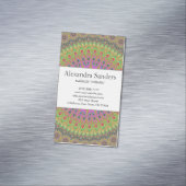 Floral Ornament Mandala Magnetisch Visitekaartje (Voorbeeld)