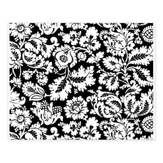 Floral Ornament Rubberstempel (Afrduk)