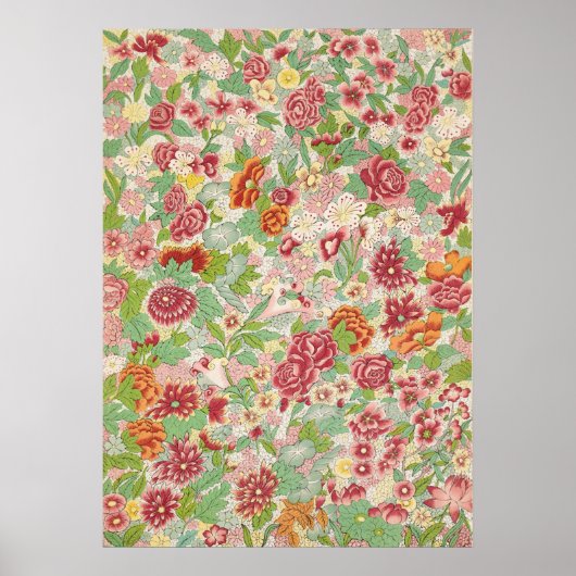 Floral Ornament van Owen Jones Poster (Voorkant)
