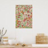 Floral Ornament van Owen Jones Poster (Keuken)