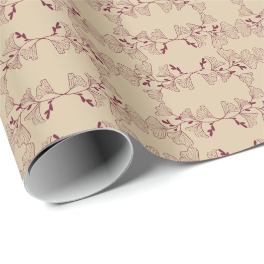 Floral Ornament Wrapping Paper Cadeaupapier (Rol Hoek)