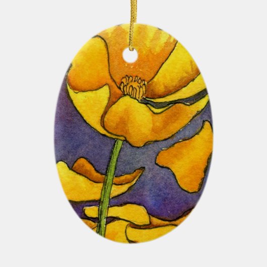 Floral Ornament "Yellow Poppy" (Voorkant)