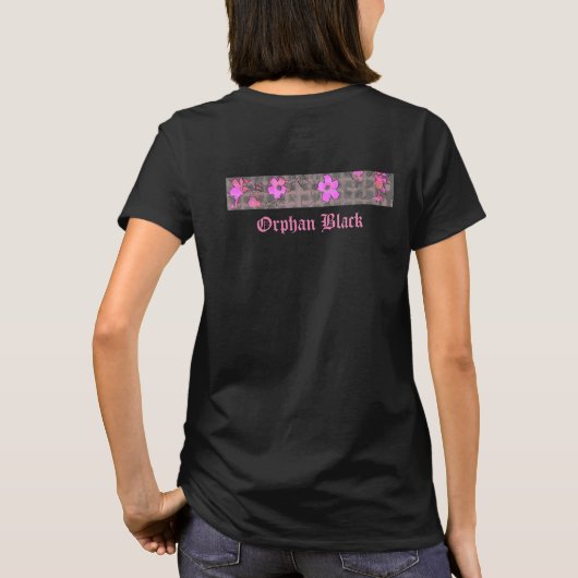 Floral Orphan Black T-shirt (Achterkant)