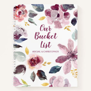 Floral Our Bucket List Keepslag Journal Notitieboek