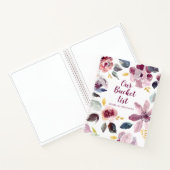 Floral Our Bucket List Keepslag Journal Notitieboek (Binnen)