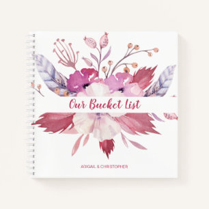 Floral Our Bucket List Keepslag Journal Notitieboek