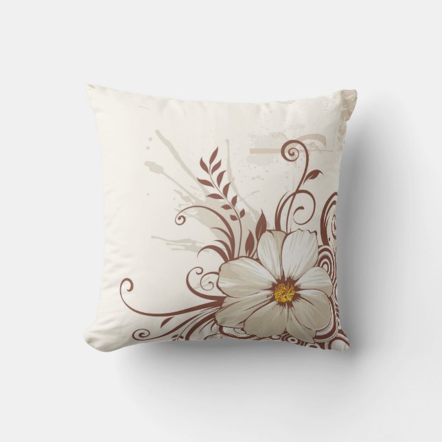 Floral Outdoor Accent Pillow Buitenkussen (Voorkant)