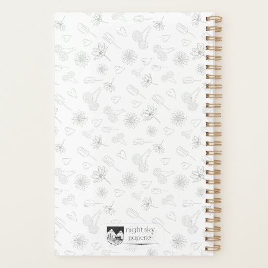 Floral Outline Planner (Achterkant)