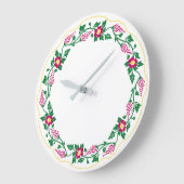 Floral oval grote klok (Hoek)