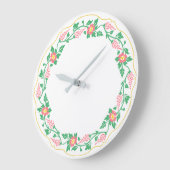 Floral oval grote klok (Hoek)