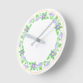 Floral oval ronde klok (Hoek)