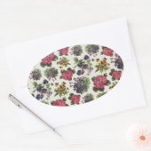  Floral Ovale Sticker (Envelop)
