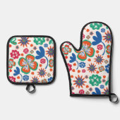 Floral Ovenwant & Pannenlap Set (Voorkant)