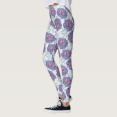 Floral over patroon terugzetten leggings (Links)