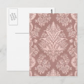 Floral over Rosy Beige Briefkaart (Voorkant / Achterkant)
