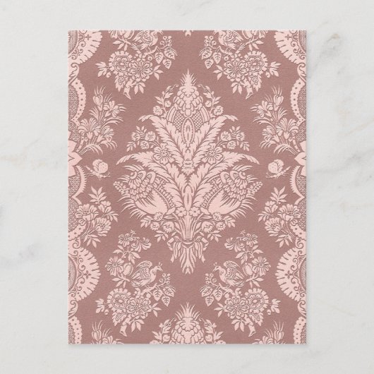  Floral over Rosy Beige Briefkaart (Voorkant)