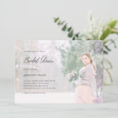  Floral Overlay Vrijgezellenfeest Foto Kaart (Staand voorkant)