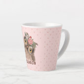 Floral Owl Latte Mok (Rechterhoek)