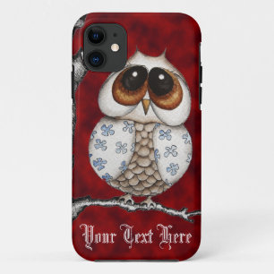 Floral Owl Red iPhone 5 Hoesje