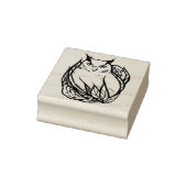 Floral Owl Rubberstempel (Stempel)