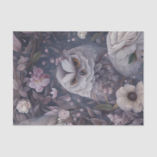Floral Owl Tissuepapier (Voorkant)